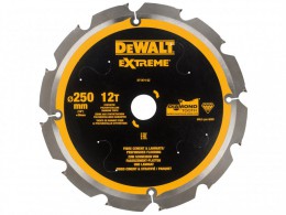 DEWALT Extreme PCD Fibre Cement Saw Blade 250 x 30mm x 12T £159.99